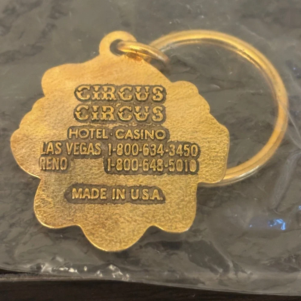 Vintage Circus Circus Hotel Casino Keychain | Las Vegas Reno Lucky Clown | USA